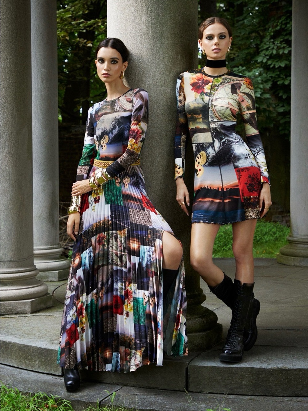 NWOT Alice + Olivia Delora A-Line Mini Dress In Color Eco Fusion. Size 4 - Picture 4 of 16